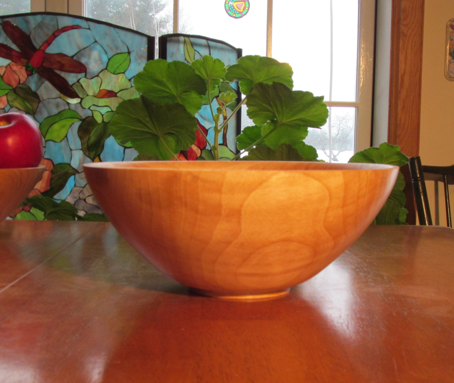 Medium Yellow Birch Wooden Bowl